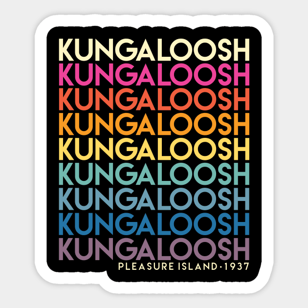 Vintage "Kungaloosh" 1937 Sticker by plaidmonkey